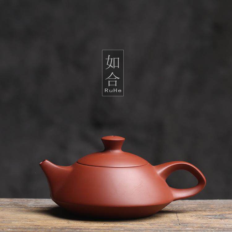 5ZW老手艺 朱泥壶潮州特产送礼传统手拉手工壶茶具茶壶章林浩 守