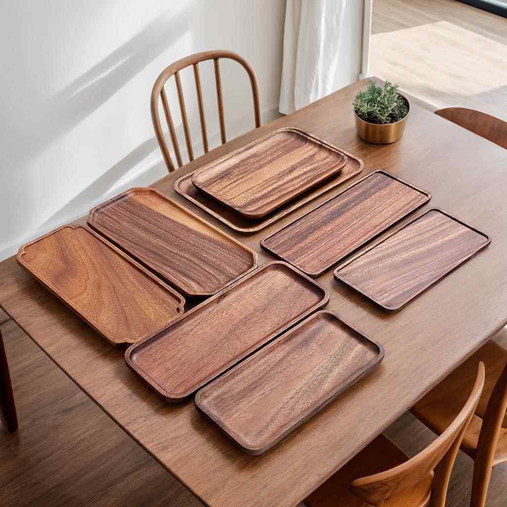 实木托 托盘胡桃木长方形木盘子新中式水杯茶点干泡台木质点心茶,餐饮具,茶托,淘宝优惠券,粉丝福利购,淘宝优惠卷