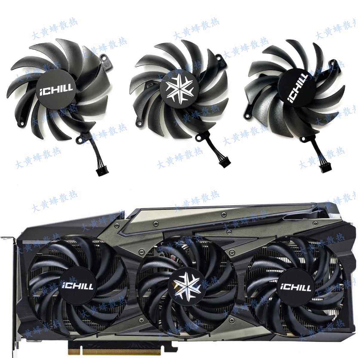 INNO3D/映众RTX3060 3060ti 3070 3070ti冰龙显卡风扇CF-12915S