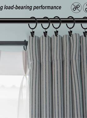 跨境黑色窗帘环带夹子窗帘环衣架窗帘环罗马杆黑色窗帘环配件