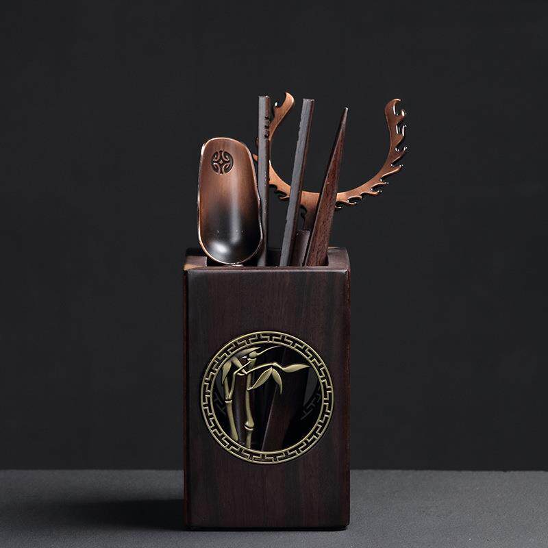 泡茶茶具配件茶道六君子套装组合茶则茶针茶盘配件茶铲夹茶杯子用