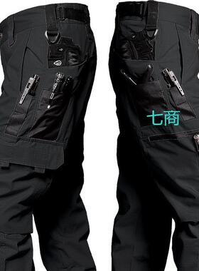 4 Pack Tactical Pants for Men Stretch Ripstop Work Pants for