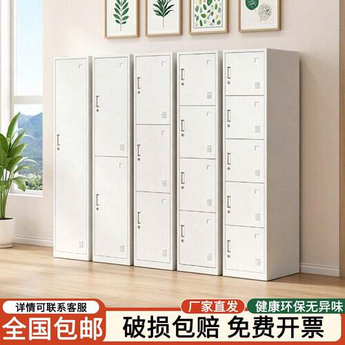 单门更衣柜宿舍带锁员工收纳柜铁皮柜钢制柜更衣办公室更衣柜鞋柜