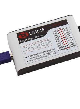 LA1010USB逻辑分析仪100M采样率16路全通道可调阈值PWM输出
