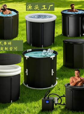 跨境热卖款带气圈折叠浴桶成人浴盆婴儿洗澡盆沐浴桶泡澡桶洗澡桶
