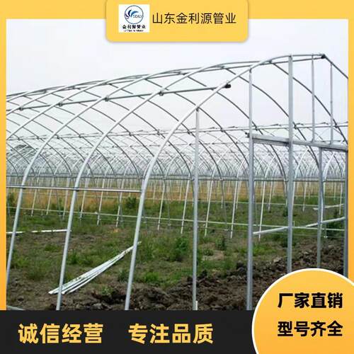 质优价廉可折弯大棚骨架热镀锌管农业温室大棚用椭圆管镀锌管
