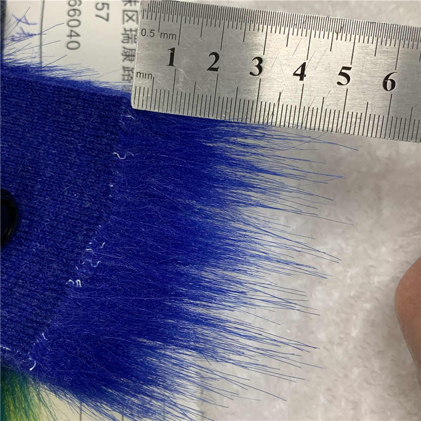 现货5CM狐狸毛面料 仿大狐狸毛 纯色狐狸毛 人造毛皮 长毛绒绒布