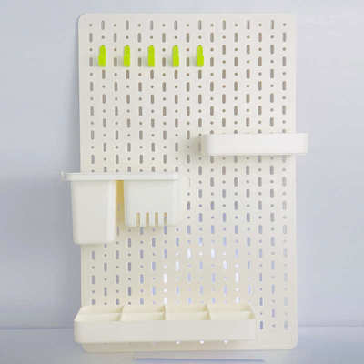 洞洞板杂物整理收纳架免安装简约HIPS厨房浴室置物架收纳储物架