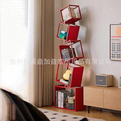 厅创意铁艺书落地置架家用客转SJ-003角展物示架卧室儿架童书架