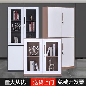 钢制办公文件柜资料档案柜财务凭证套色加厚多门更衣柜跨境热销