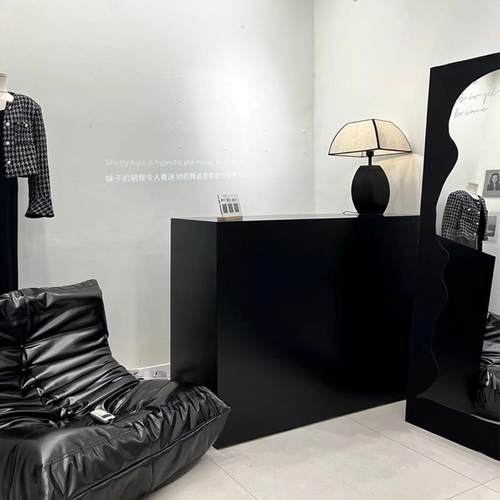 服装店简约吧台烤漆收银台美容院公司接待台网红前台女装店铺小型