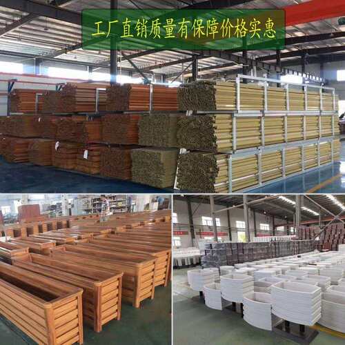 铝合金花箱组合户外花槽长方形护栏马路花坛造型市政道路室外花盆