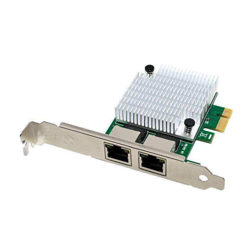 全新原装PCI-E转双网口千兆乙太网网卡1000M双电口RTL8111F芯片