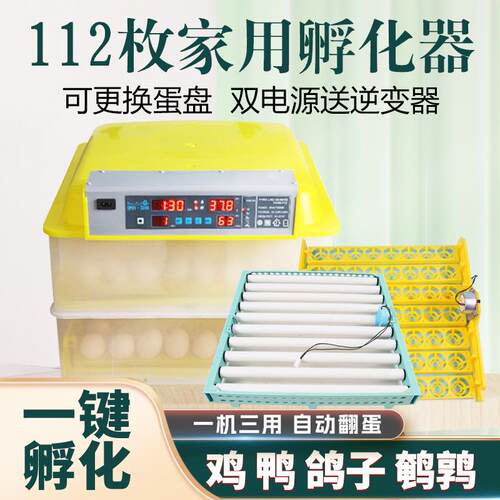 工厂直发110V/48枚96枚112枚全自动孵化机孵化器孵化箱孵蛋器