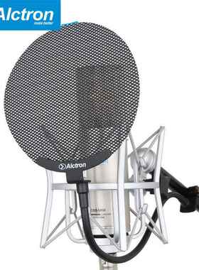 AlctrRCI9on爱克/创MA01B话筒防喷罩金属防喷麦克风录网音播音室