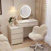 卓尚231乾一体梳妆台斗实木中古小户型柜奶油化头妆风桌床卧室现