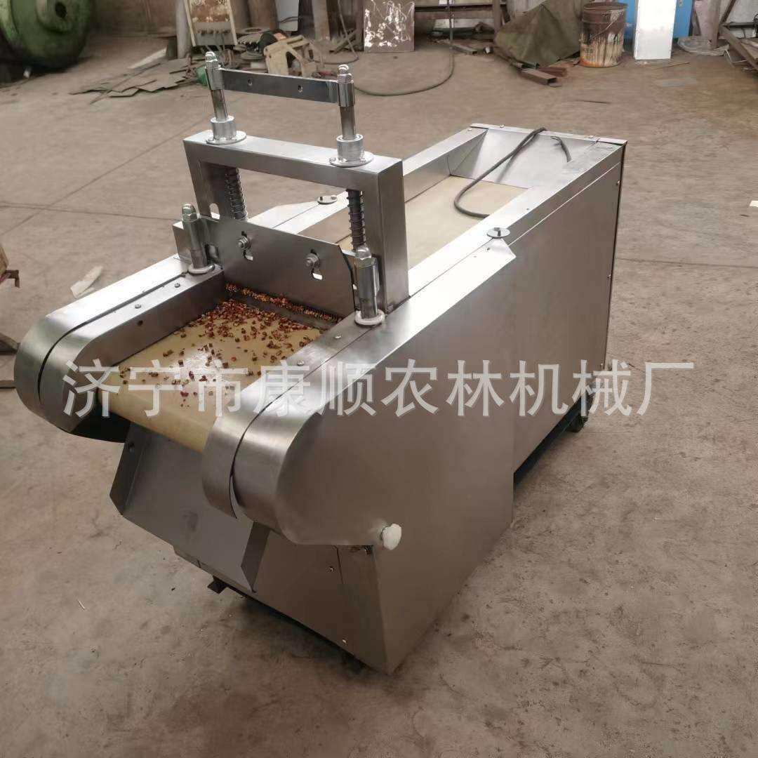 红枣果脯切丁机价格 鸡胸肉切块切丁机 土豆清洗去皮切丝机图片