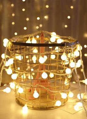 LED防水彩灯 圆球形拍照灯球春节圣诞装饰灯泡串宿舍圣诞灯彩灯串