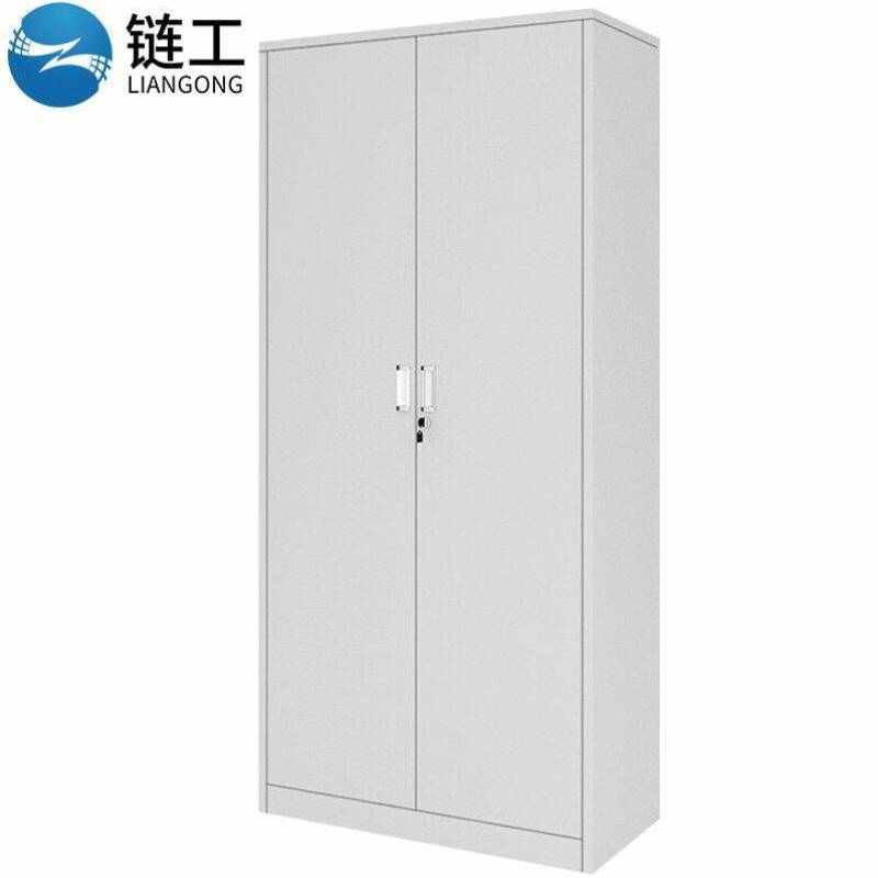 链工钢制铁皮柜文件柜资料柜档案储物财务室凭证柜二门档案柜升级