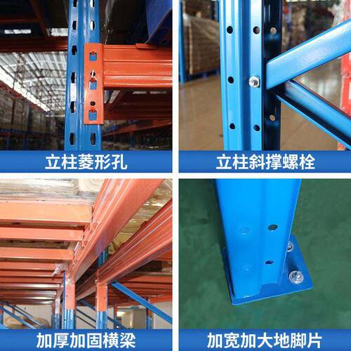 重型仓储衣柜货架加厚仓库货物承重铁架托盘式铁架子钢制置物架