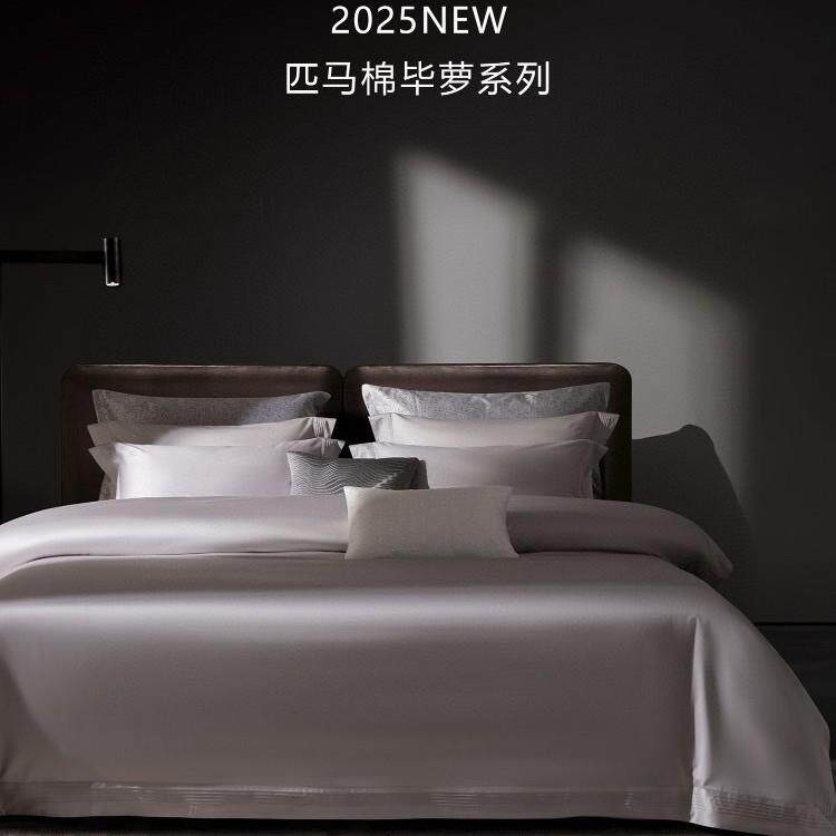 丽本 简奢美国进口匹马棉素色四件套160支丝滑被套别墅样板间五星