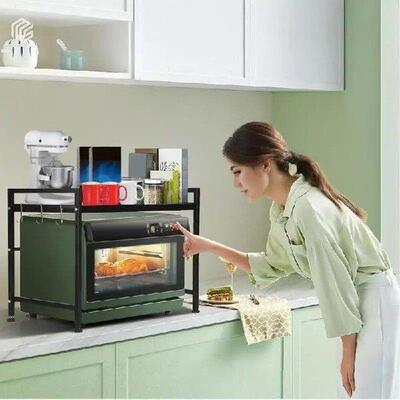 1pc Kitchen Countertop Shelf Expandable Multilayer