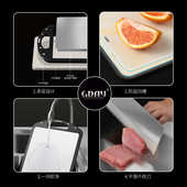 316不锈钢菜板砧板小麦秸秆双面菜板加厚不锈钢切菜板厨房菜板