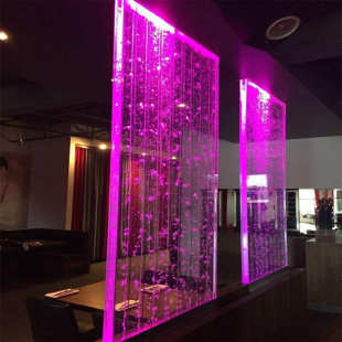 屏风颜色画面uv亚克摆件流水水幕客厅力型办公室气泡墙玄关入户门