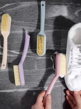 Household Long-Handle Shoe Brush with Hook, Plastic Multi-fu