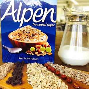 Alpen MUESLI 原装进口欧倍水果坚果全麦麦片无蔗糖健康早餐麦片
