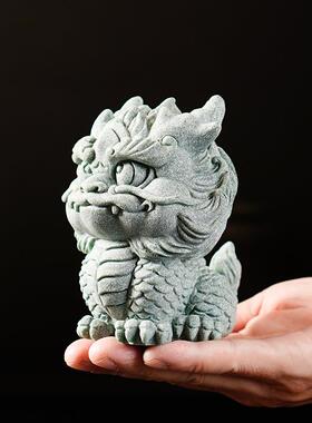 可爱瑞兽吉祥物神龙茶宠摆件十二生肖龙家居桌面鱼缸茶桌装饰礼品