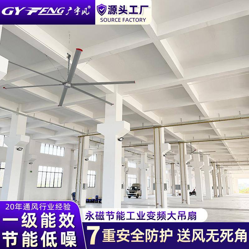 永磁大型工业吊扇厂房车间篮球场养殖场吊顶式大功率风扇7米3