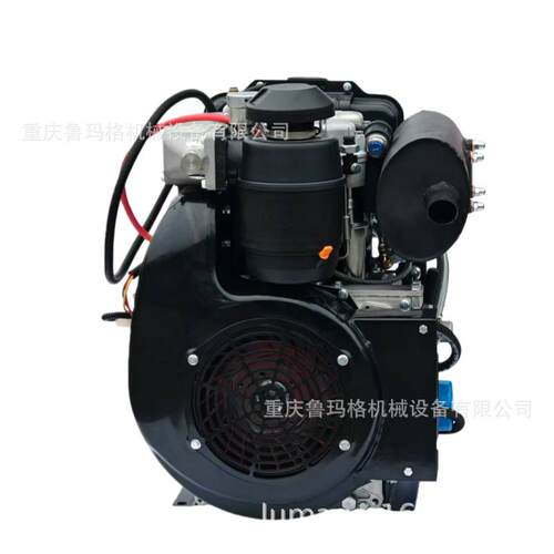 海龙双缸风冷柴油发动机292直列15kw3600转工程机械平键32mm轴径