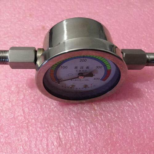 普通型CB60对边链接不锈钢差压表量程0-25KPa