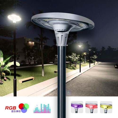 灯广场公园走道家用花园RGB蓝牙七彩音乐别墅庭院灯