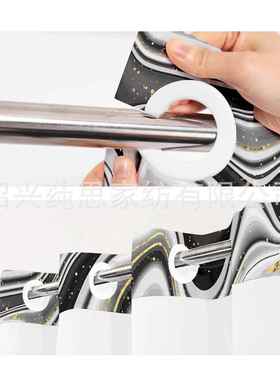 货源数码印花双GAZ室层浴防帘大环涤纶浴帘大石理花纹浴帘子水布