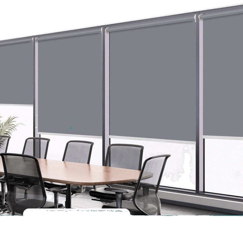 窗帘遮光卫生间办公室浴室遮阳卷帘升降卷拉式百叶免打孔2025新款