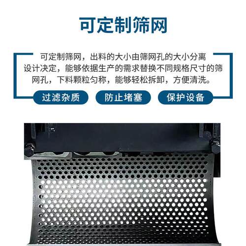塑料粉碎机大口径PC水口料自动破碎机静音强力打料粉碎机工业用