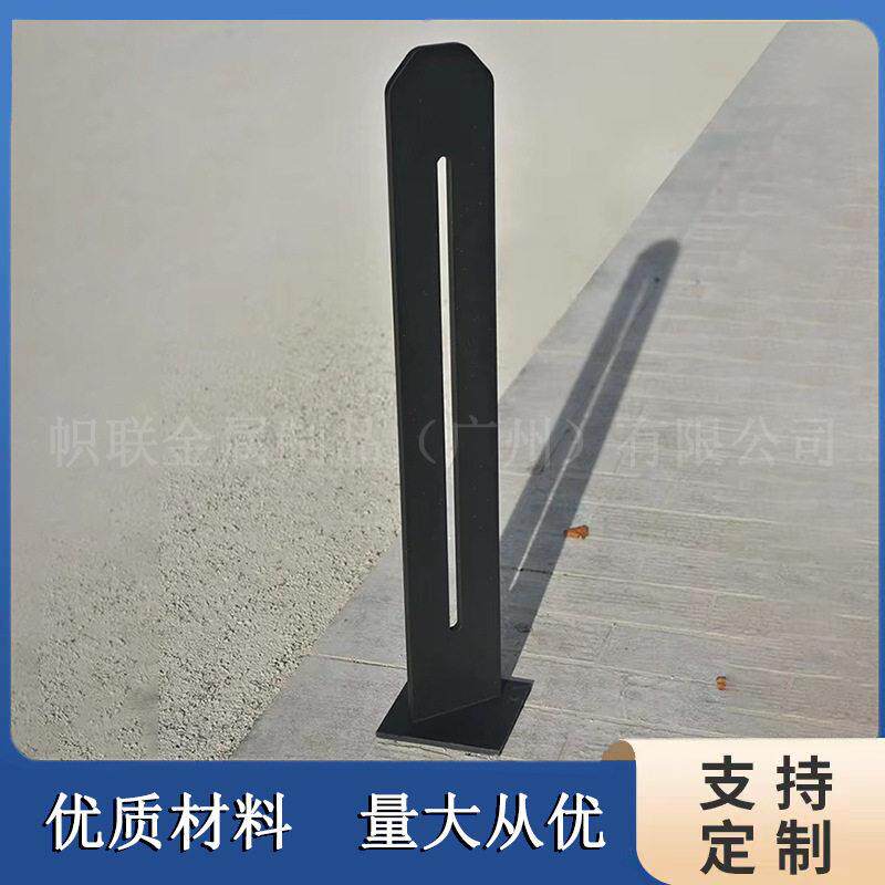 景区园区不锈钢烤漆自行车停车架户外立式摆放架插入式卡位锁车架