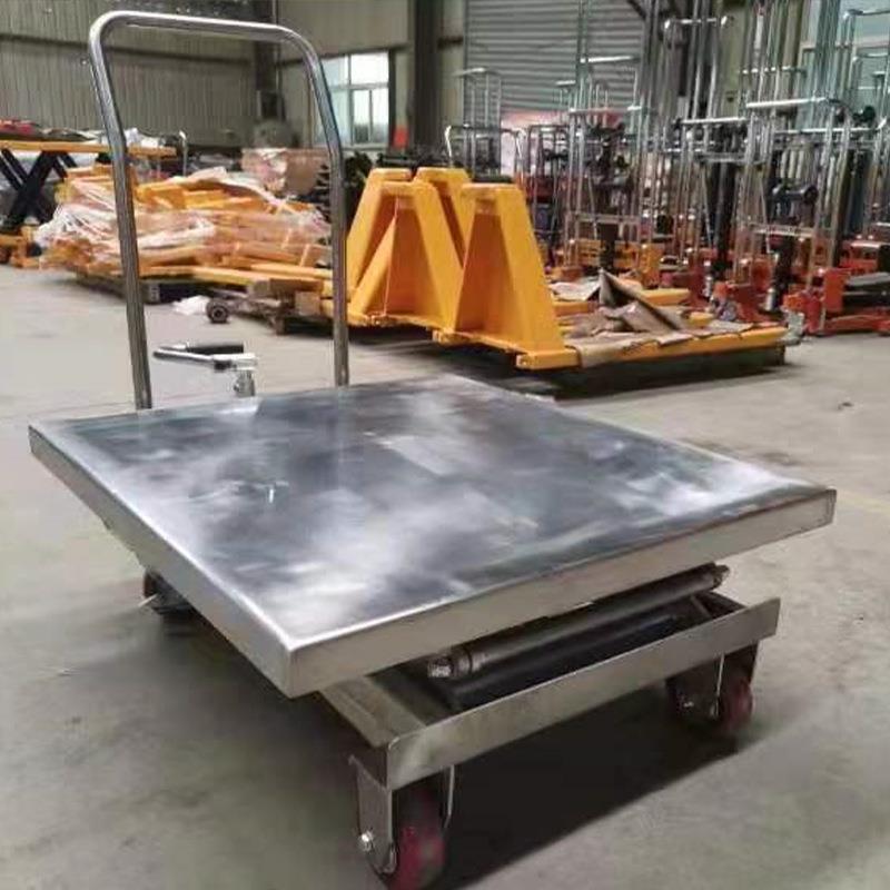 34不锈钢升WKE降平台车  不锈钢升降0机经久耐用可移式动升降平台