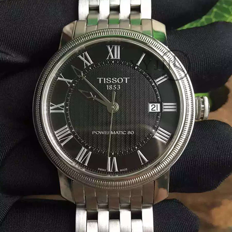 9.8新天梭手表自动机械男表T097.407.11.053.00-公价5650元