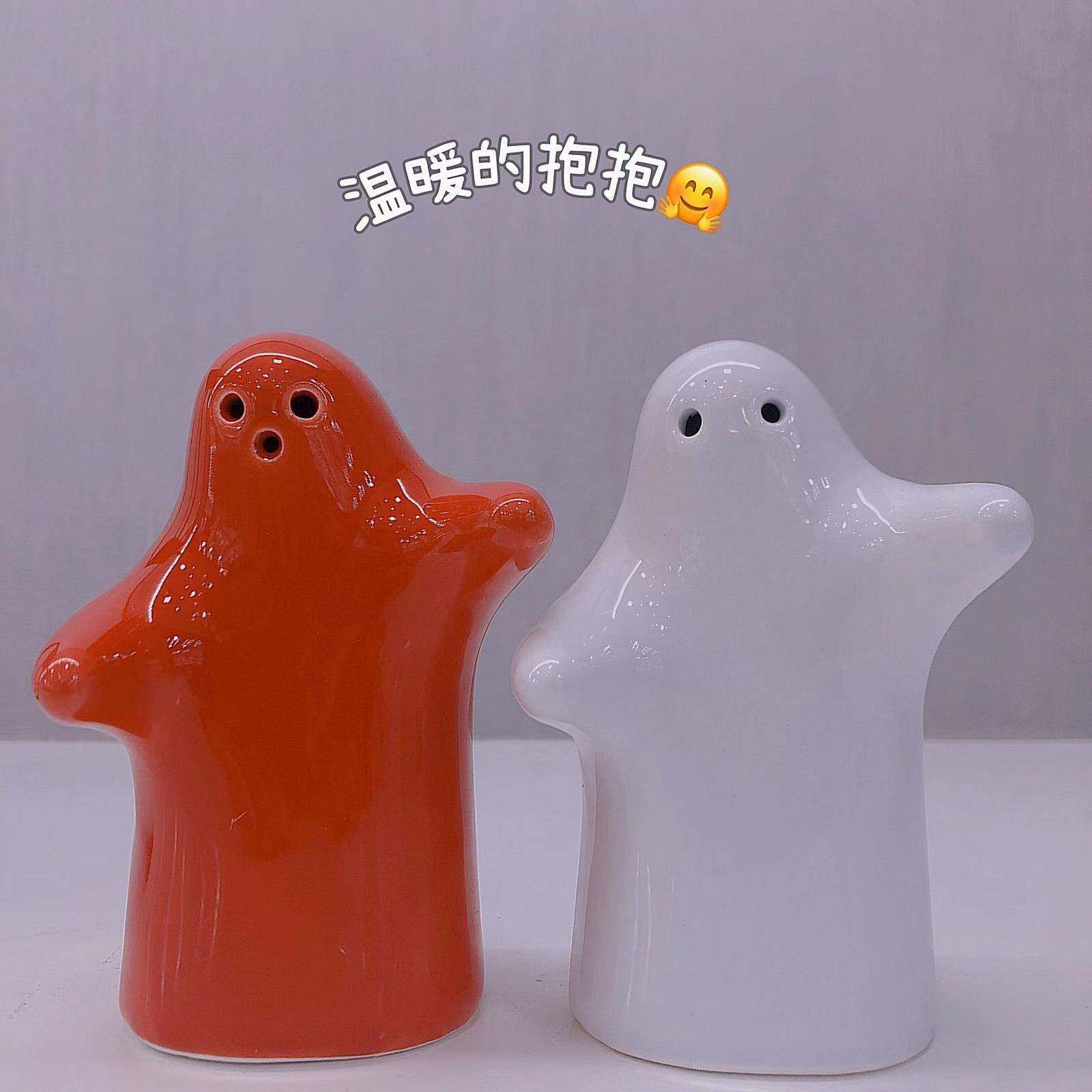 创意温暖的抱抱小人壁咚椒盐罐调味罐陶瓷调料套装情人送人小摆件