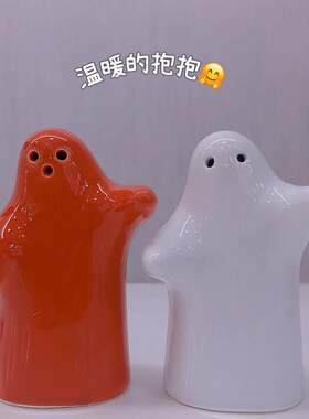 创意温暖的抱抱小人壁咚椒盐罐调味罐陶瓷调料套装情人送人小摆件