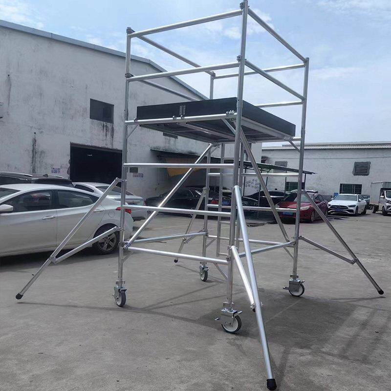铝合金脚手架高空作业平台移动快装国标加厚小型活动铝制操作台