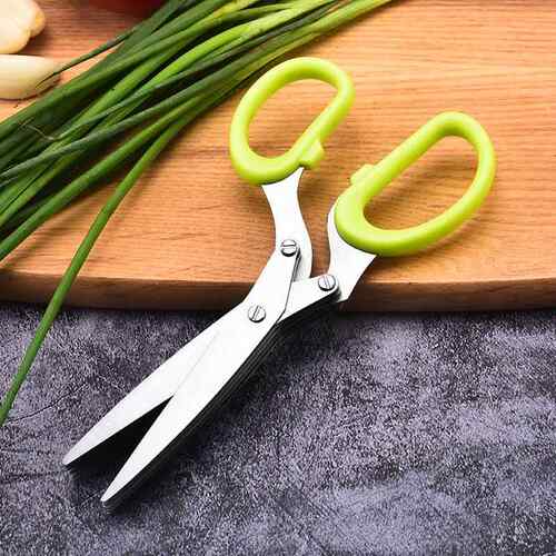 五层葱花剪子不锈钢厨用剪刀多功能剪刀家用多层剪刀办公碎纸剪刀