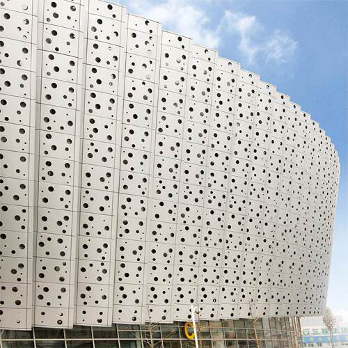 厂家批发冲孔铝单板天花吊顶穿孔造型铝板幕墙门头装饰铝合金材料