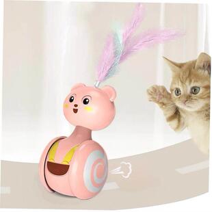 Automatic Cat Toys Tumbler Games Interactive Funny Teaser Fe