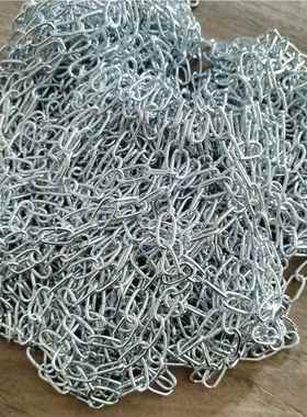 栏镀道锌铁打盗金防加粗焊接铁链条晾衣晒被挂链河护16.62*6.链圆