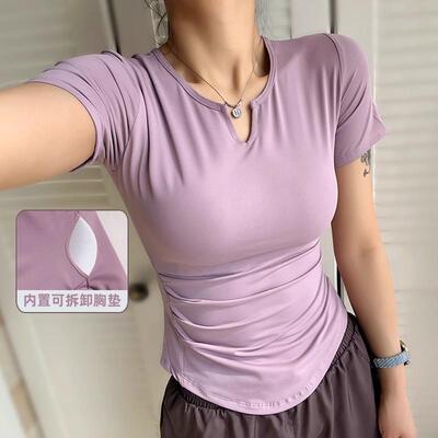Fitness yoga clothes, detachable chest pads, yoga clothes,
