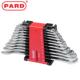 PARD梅开两用扳手组套塑架公制开口扳手英制梅花扳手套装 布袋14件
